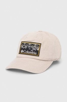 Zdjęcie produktu Columbia czapka z daszkiem kolor beżowy z aplikacją