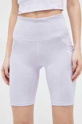 Zdjęcie produktu Columbia szorty sportowe Windgates damskie kolor fioletowy gładkie high waist