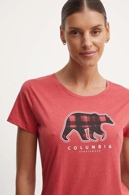 Zdjęcie produktu Columbia t-shirt damski kolor czerwony