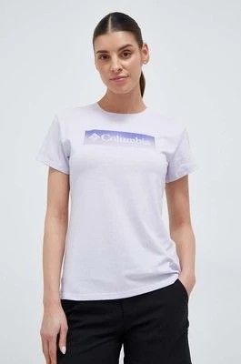 Zdjęcie produktu Columbia t-shirt sportowy Sun Trek kolor fioletowy