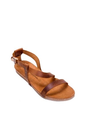 Zdjęcie produktu Comfortfusse Skórzane sandały w kolorze jasnobrązowym rozmiar: 38