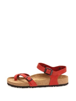 Zdjęcie produktu Comfortfusse Skórzane sandały w kolorze czerwonym rozmiar: 42