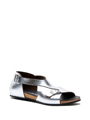 Zdjęcie produktu Comfortfusse Skórzane sandały w kolorze srebrnym rozmiar: 40