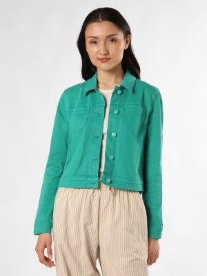 Zdjęcie produktu comma casual identity Damska kurtka dżinsowa Kobiety niebieski|zielony jednolity,