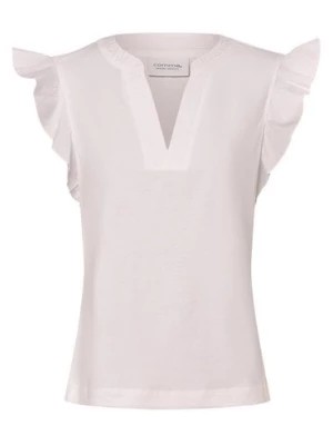 Zdjęcie produktu comma casual identity Koszulka damska Kobiety Bawełna biały jednolity,
