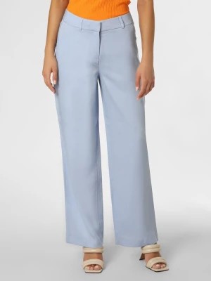 Zdjęcie produktu comma Spodnie Kobiety Sztuczne włókno niebieski jednolity,