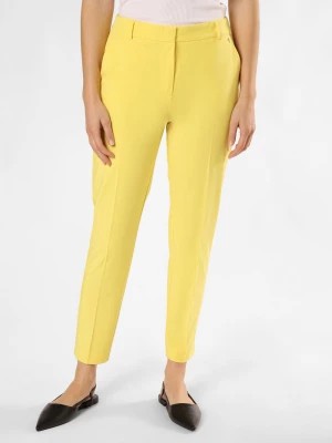 Zdjęcie produktu comma Spodnie Kobiety wiskoza żółty jednolity,