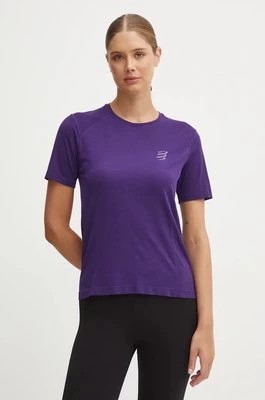 Zdjęcie produktu Compressport t-shirt do biegania Performance kolor fioletowy ATSW4930