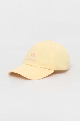 Zdjęcie produktu Converse czapka z daszkiem kolor żółty z aplikacją