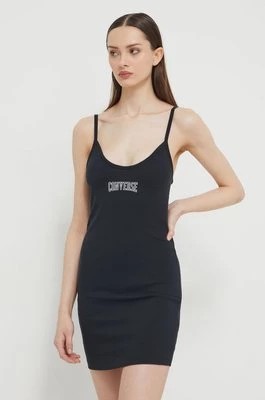Zdjęcie produktu Converse sukienka kolor czarny mini dopasowana