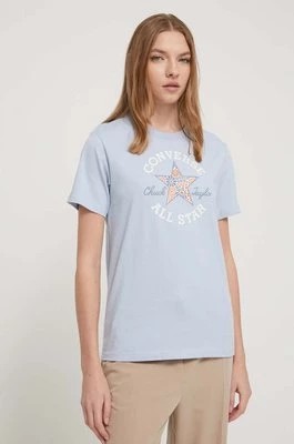 Zdjęcie produktu Converse t-shirt bawełniany damski kolor niebieski