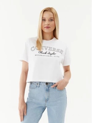 Zdjęcie produktu Converse T-Shirt Retro Chuck Cropped Tee 10025897-A01 Biały Regular Fit