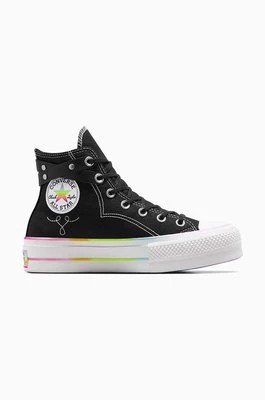 Zdjęcie produktu Converse trampki Chuck Taylor All Star Lift Hi Pride kolor czarny A10218C