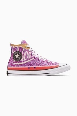 Zdjęcie produktu Converse trampki Converse x Wonka Chuck Taylor All Star Swirl kolor fioletowy A08154C