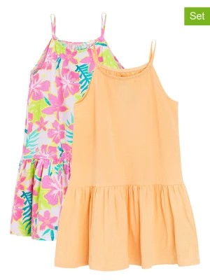 Zdjęcie produktu COOL CLUB Sukienki (2 szt.) w kolorze pomarańczowo-jasnoróżowowo-białym rozmiar: 128