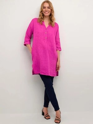 Zdjęcie produktu Cream Lniana sukienka "Bellis" w kolorze różowym rozmiar: L/XL