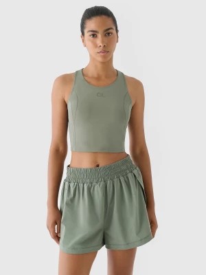 Zdjęcie produktu Crop top treningowy szybkoschnący 4F x Anna Lewandowska - khaki