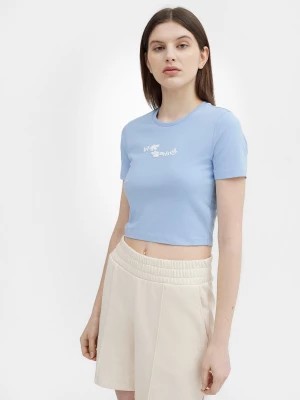 Zdjęcie produktu Crop-top z bawełny organicznej damski 4F