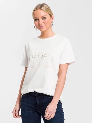 Zdjęcie produktu Cross Jeans Koszulka w kolorze kremowym rozmiar: XL