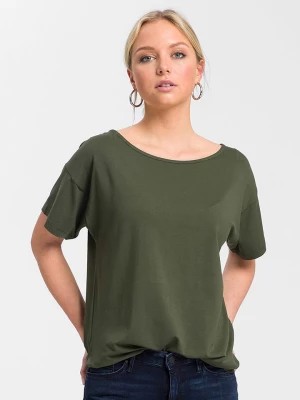 Zdjęcie produktu Cross Jeans Koszulka w kolorze zielonym rozmiar: XL