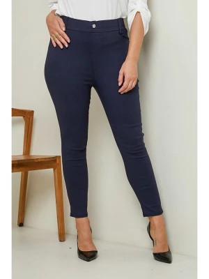 Zdjęcie produktu Curvy Lady Spodnie w kolorze granatowym rozmiar: 5XL/6XL