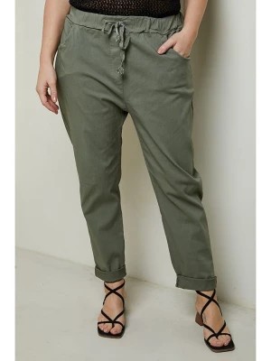 Zdjęcie produktu Curvy Lady Spodnie w kolorze khaki rozmiar: 40/42