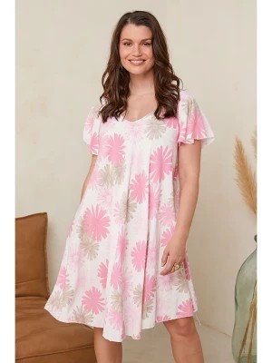 Zdjęcie produktu Curvy Lady Sukienka w kolorze jasnoróżowo-biało-beżowym rozmiar: 48/50