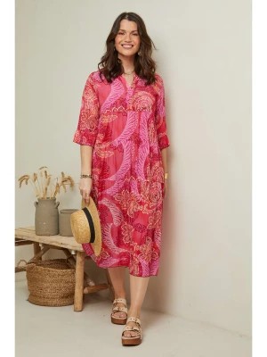 Zdjęcie produktu Curvy Lady Sukienka w kolorze różowym ze wzorem rozmiar: 40/42