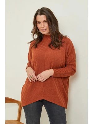 Zdjęcie produktu Curvy Lady Sweter w kolorze jasnobrązowym rozmiar: 44/46