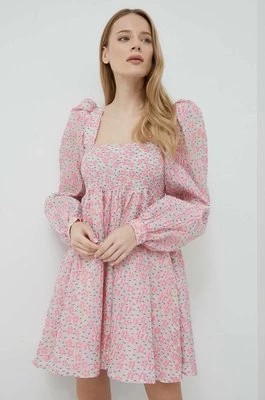Zdjęcie produktu Custommade sukienka Jenny kolor różowy mini rozkloszowana