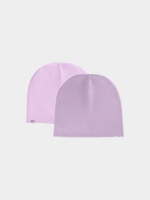 Zdjęcie produktu Czapka beanie dwustronna dziecięca - różowa 4F