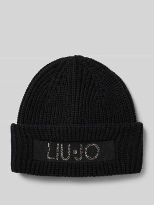 Zdjęcie produktu Czapka beanie z naszywką z logo Liu Jo White