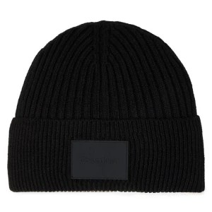 Zdjęcie produktu Czapka Calvin Klein Tonal Rubber Patch Beanie K50K511291 Czarny