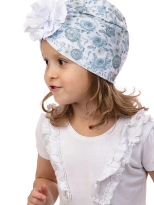 Zdjęcie produktu Czapka dziewczęca - turban w kwiatki  PTYSIA Marika