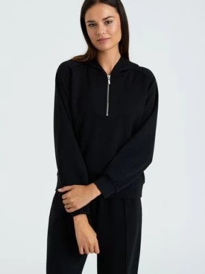 Zdjęcie produktu Czarna bluza damska z kapturem Greenpoint