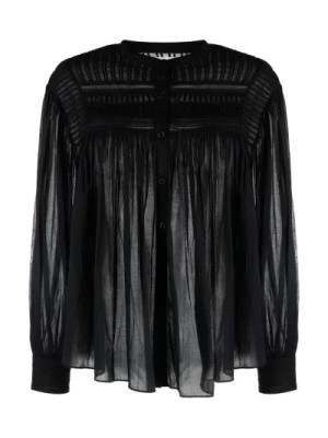 Zdjęcie produktu Czarna bluzka z długim rękawem Isabel Marant Étoile
