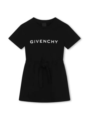 Zdjęcie produktu Czarna Dziecięca Krótka Sukienka Okrągły Dekolt Givenchy