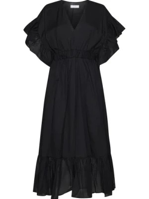 Zdjęcie produktu Czarna Kolekcja Sukienek Długa Kaos