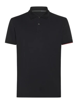 Zdjęcie produktu Czarna Koszulka Polo Elastyczna Macro RRD