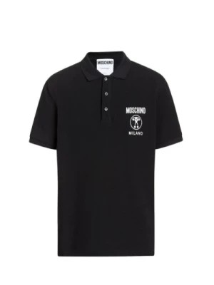 Zdjęcie produktu Czarna koszulka polo T-Shirt Couture Moschino