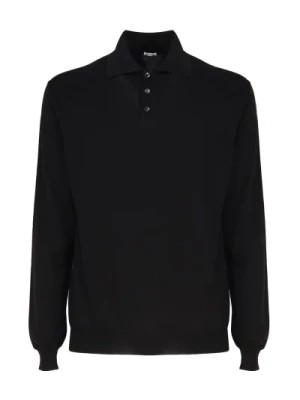 Zdjęcie produktu Czarna Koszulka Polo z Długimi Rękawami Malo