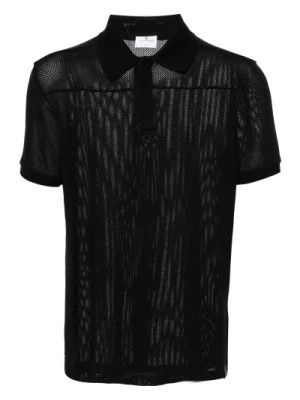 Zdjęcie produktu Czarna Koszulka Polo z Siatką Courrèges