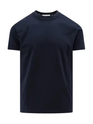 Zdjęcie produktu Czarna koszulka z bawełny z Untitled Studs Valentino
