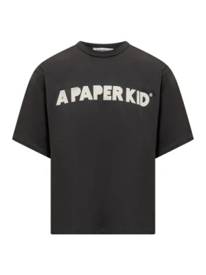 Zdjęcie produktu Czarna koszulka z logo A Paper Kid