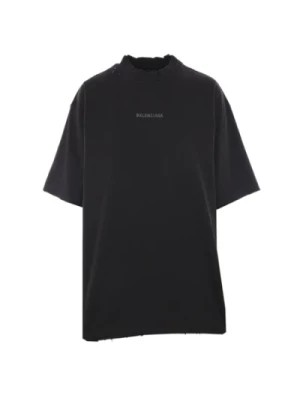 Zdjęcie produktu Czarna koszulka z logo Balenciaga