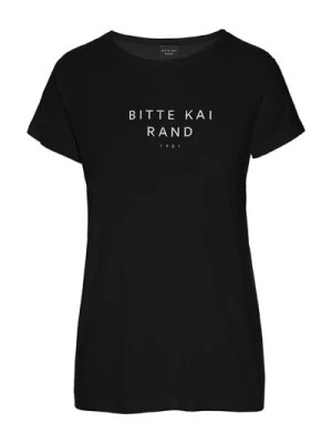 Zdjęcie produktu Czarna Koszulka z Logo Top Bitte Kai Rand