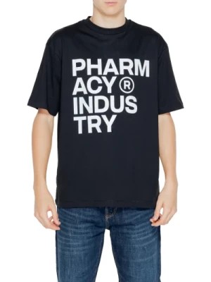 Zdjęcie produktu Czarna Koszulka z Nadrukiem dla Mężczyzn Pharmacy Industry