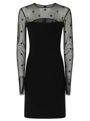 Zdjęcie produktu Czarna Mini Sukienka z Tiulu 4G Givenchy