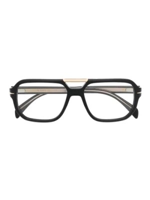 Zdjęcie produktu Czarna Oprawka Optyczna, wszechstronna i stylowa Eyewear by David Beckham
