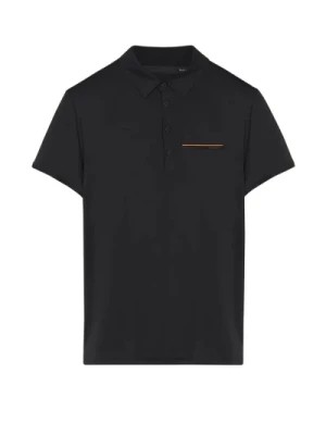 Zdjęcie produktu Czarna Polo T-shirt dla Mężczyzn - Stylowa i Wygodna RRD